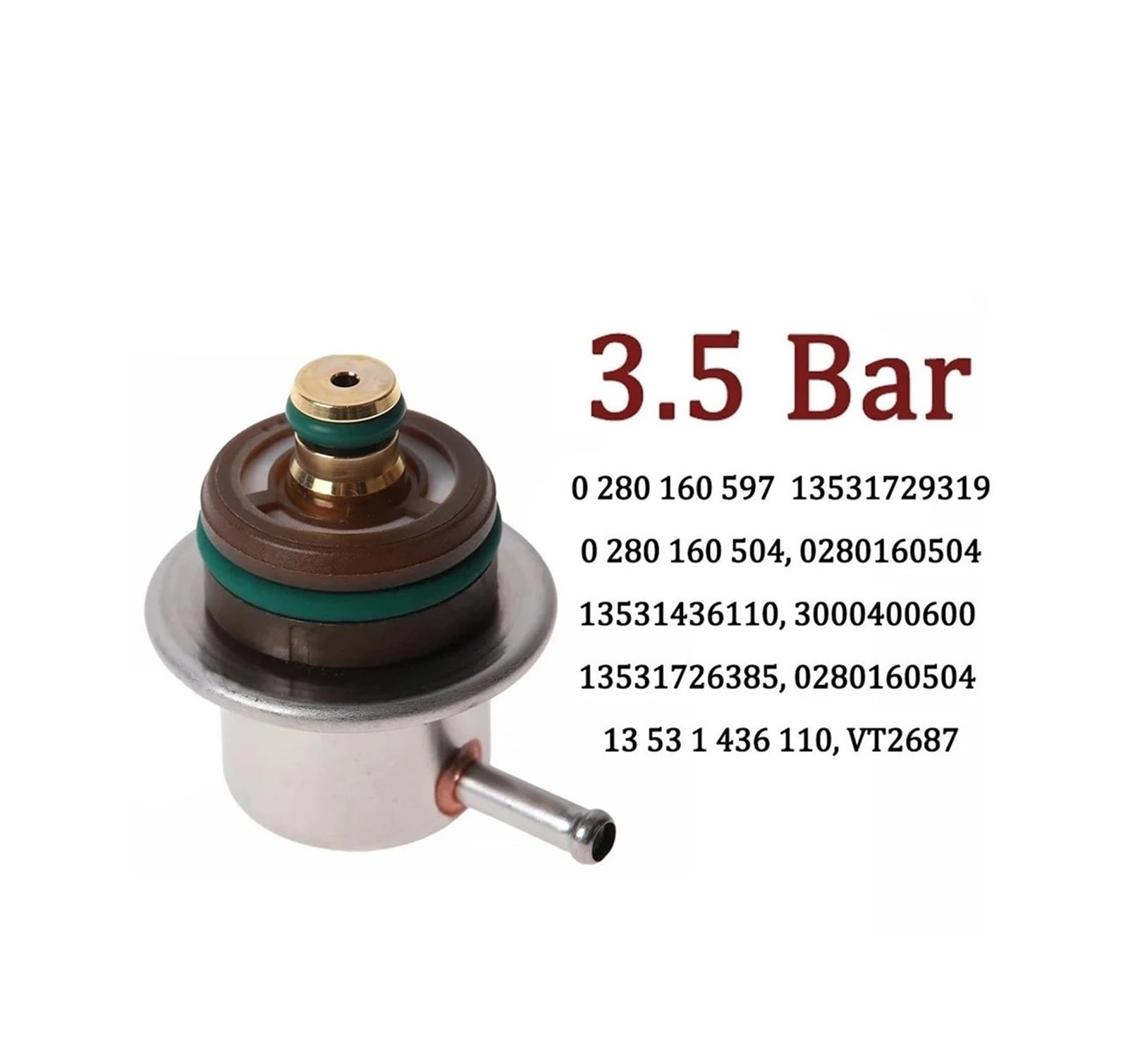 Regulator ciśnienia paliwa 0 280 160 575 dla 0280160557 078133534C 13531436110 0280160562(4.0 bar)