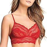B.tempt'd   Brassire en Dentelle sans Armature Lace Kiss Haute Red