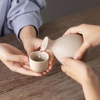 Amazon.co.jp: アンドエヌイー(&NE) 美濃焼 とっくり・おちょこセット