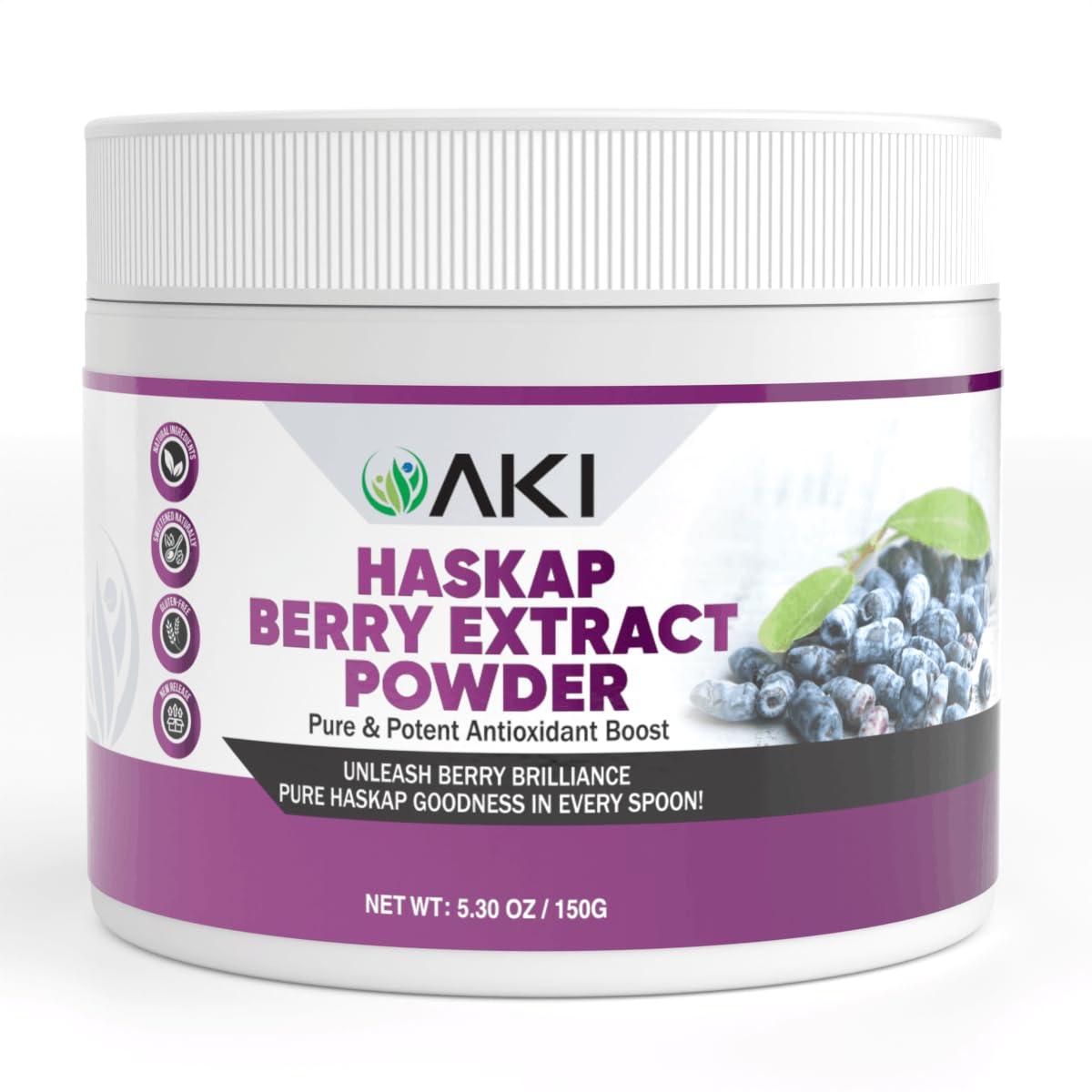 AKI Haskap Berry Extract Powder, 5.3 Ounce (Pack of 1)