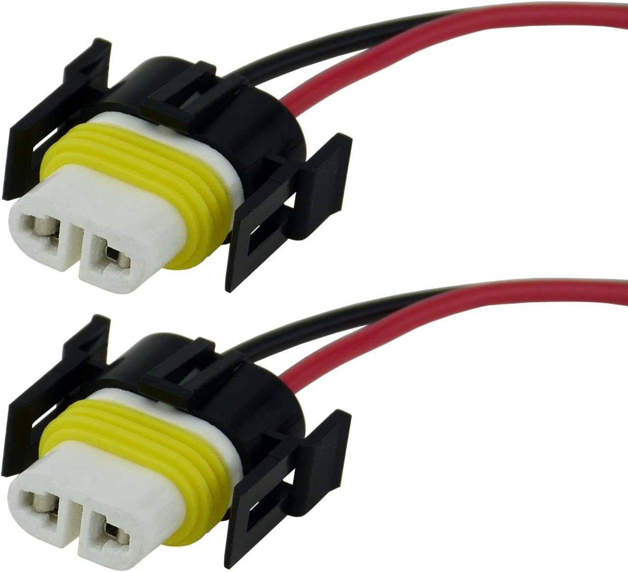 L&P B555 Pack of 2 H8 PGJ19-1 35 W to 100 W H11 PGJ19-2 Ceramic Socket Ceramic Lamp Socket for Incandescent Bulbs Lamps