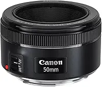 Lente EF 50mm/1.8 STM - Objetiva, Canon, Preto