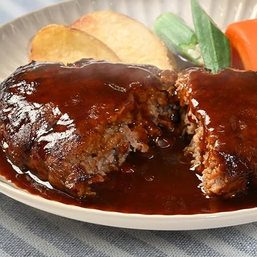 [250g×10個]精肉卸問屋が自信をもってお届けする特大ハンバーグ(デミグラスソース)