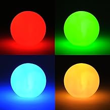 LED Kugel Farbwechsel - Kleine LED Lampe inklusiv Batterien - Leuchte Effektkugel Leuchtkugel Deko Farbwechsler Stimmungskugel