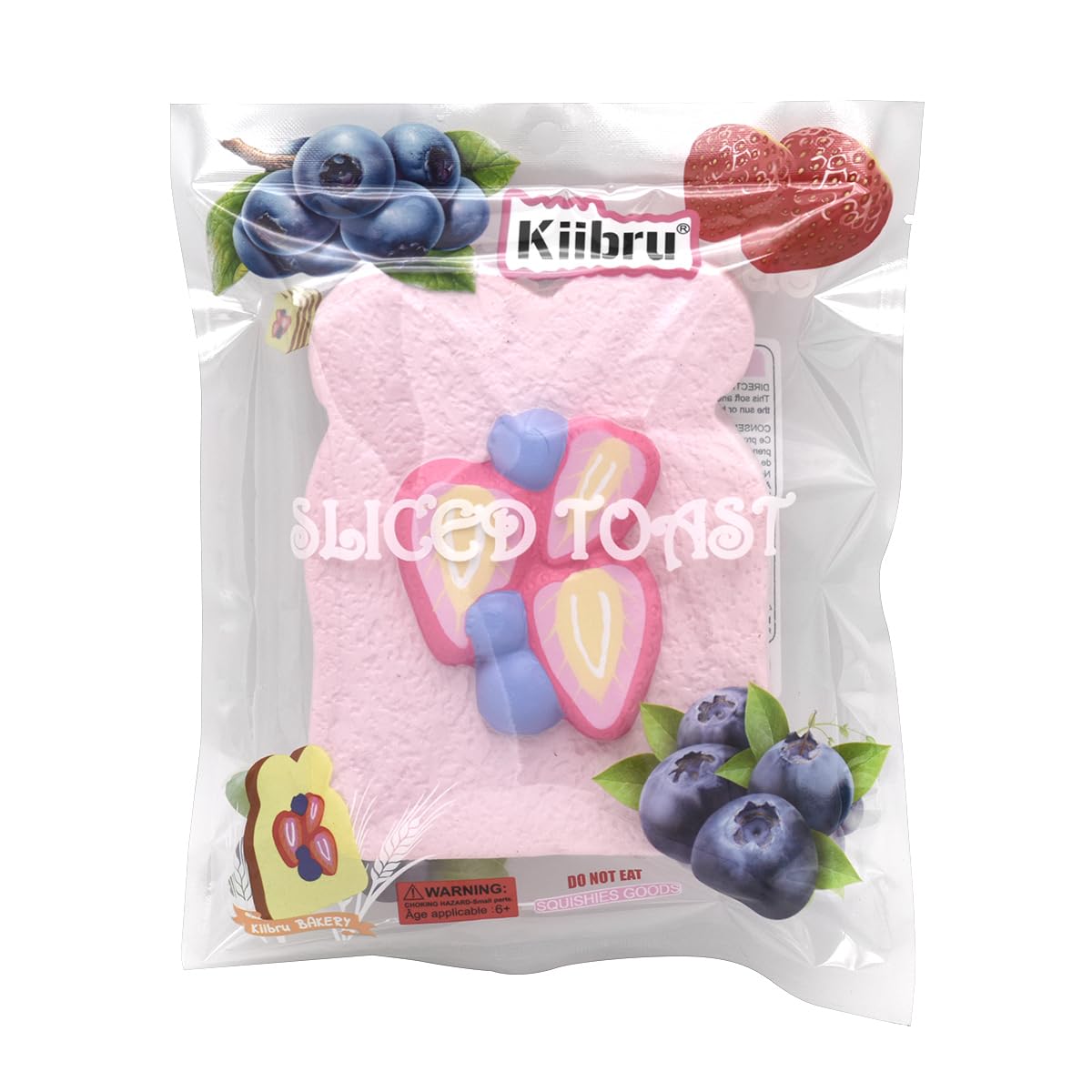 Amazon | Kiibru ストロベリー トースト スクイーズ ジャンボ 低反発