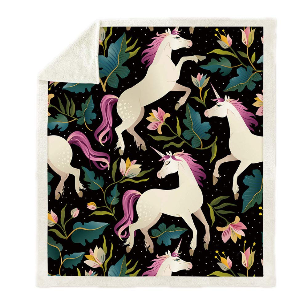 Couverture douce licorne 150x130cm : le cadeau idéal pour enfants et amis