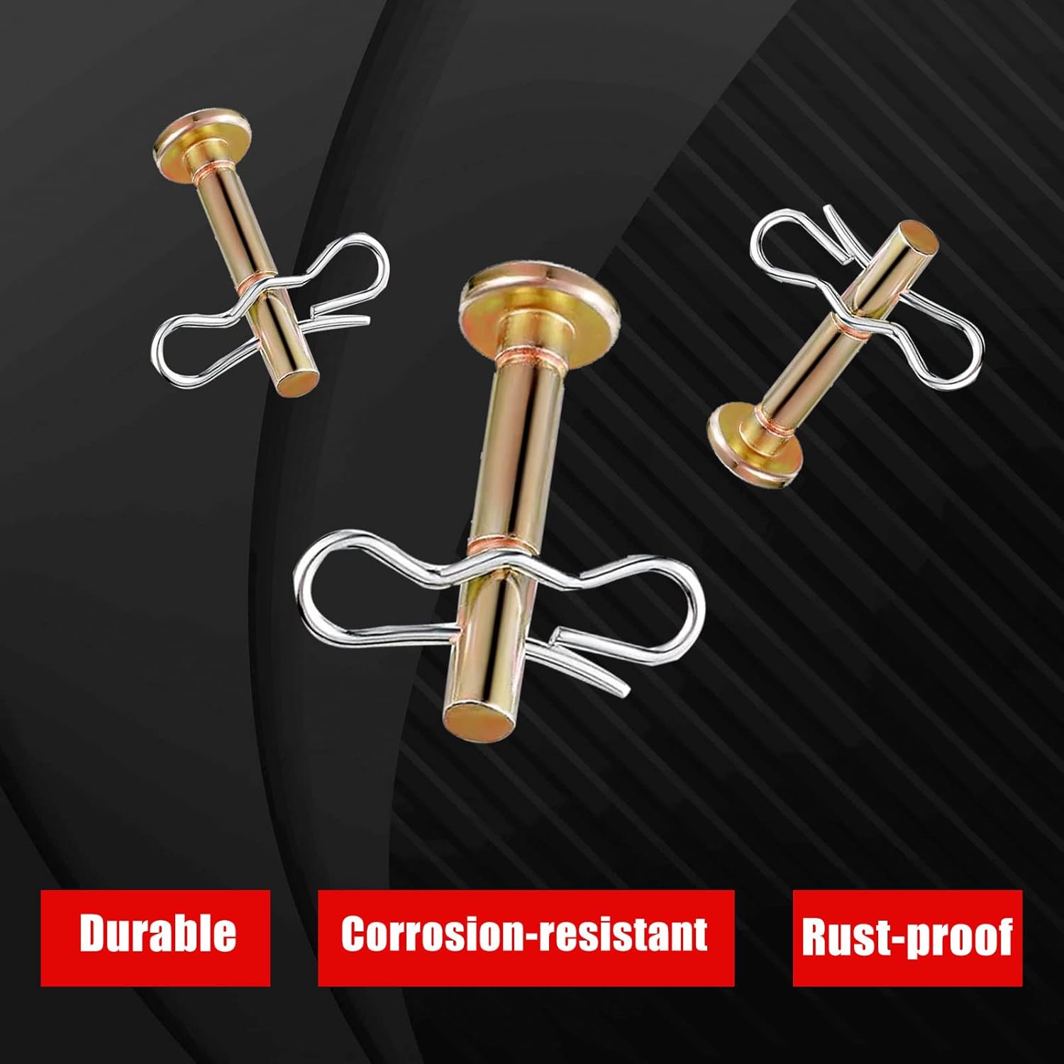 review CDIYTOOL 50 PCS Shear Pins & Cotter Pins Kit Snowblower Parts for M-T-D Snow Throwers 738-04124 and 714-04040