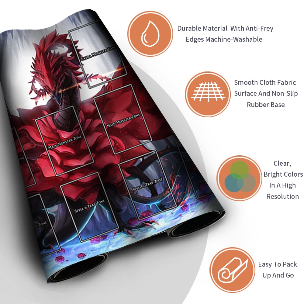 Four Leaves Board Game TCG Play Mats, YGO-G-7, Large, Unisex, Includes Play Mats and Gift Free Bag - Image 4