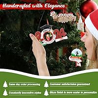 Vista 4 de Lacrosse - Adorno de Navidad para niña 2024, adorno personalizado de lacrosse, adorno para fanáticos de los deportes, decoración de árbol de Navidad