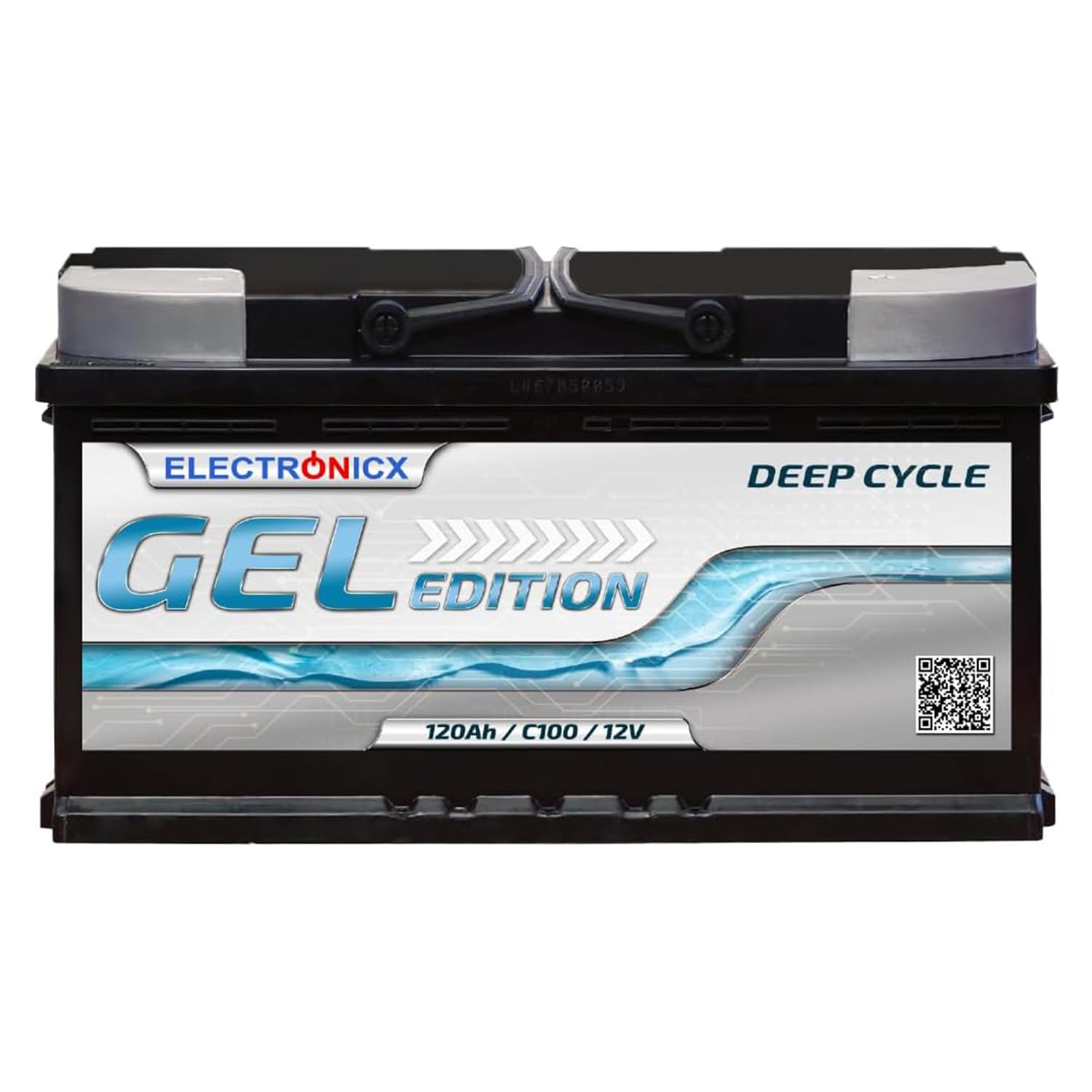 Batterie Gel Edition 120Ah Solaire, Camping-Car - Batterie 12V 120 Ah à Décharge Lente - Batterie Solaire Portable pour Panneau Solaire - Batterie.
