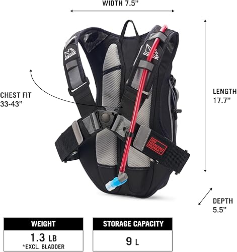 Miniatura 6 de USWE Airborne - Mochila de hidratación con vejiga de hidratación, mochila sin rebote para MTB, ciclismo, ciclismo de montaña