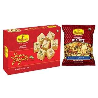Haldiram's Nagpur Soan Papdi (500 gm x Pack of 2) Mixture 350 gm x Pack of 2