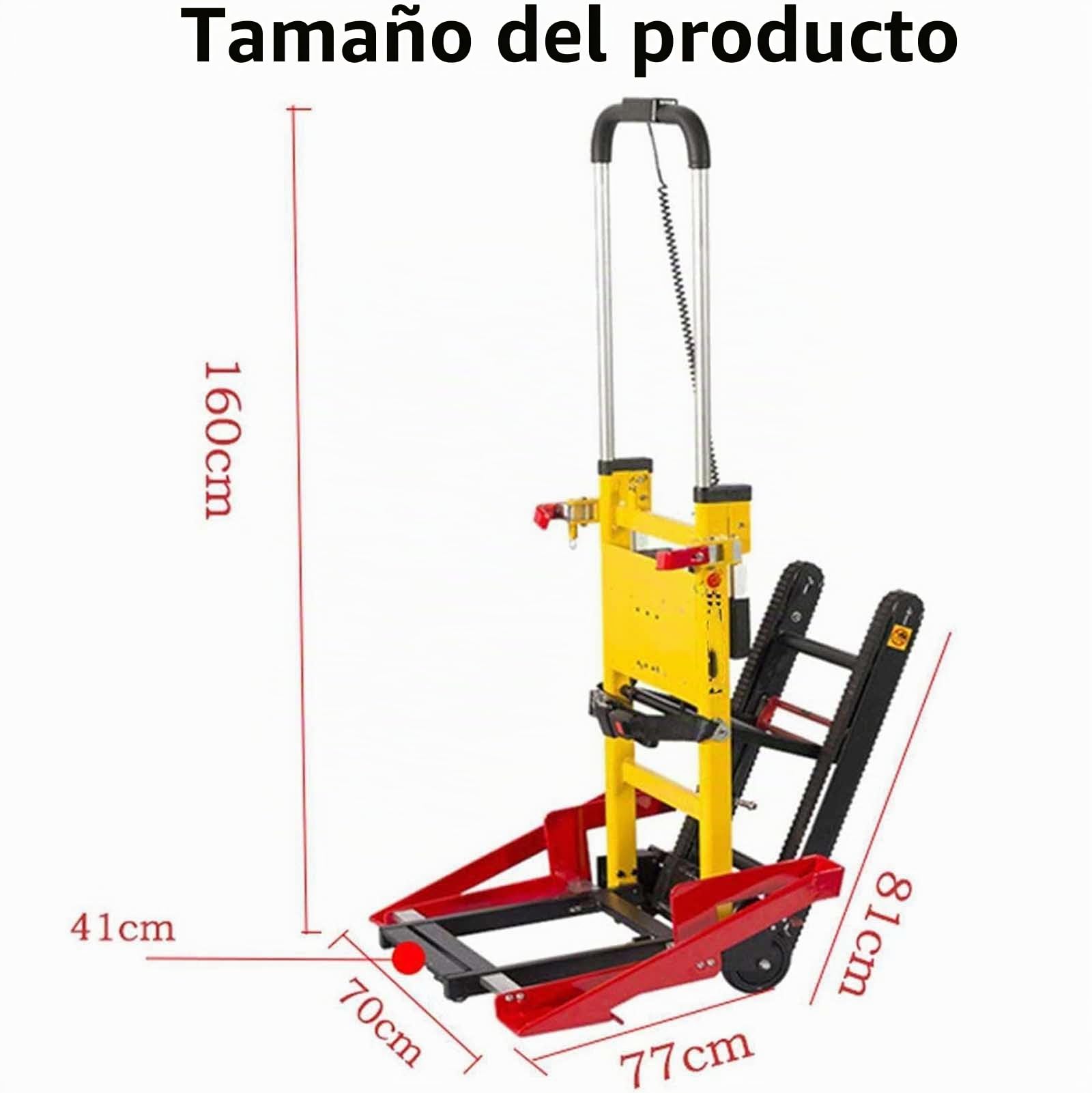 Elevador De Escaleras EléCtrico para Silla De Ruedas Silla Plegable para Subir Escaleras Salvaescaleras para El Hogar para Personas Mayores Motor Potente Bajo Nivel De Ruido