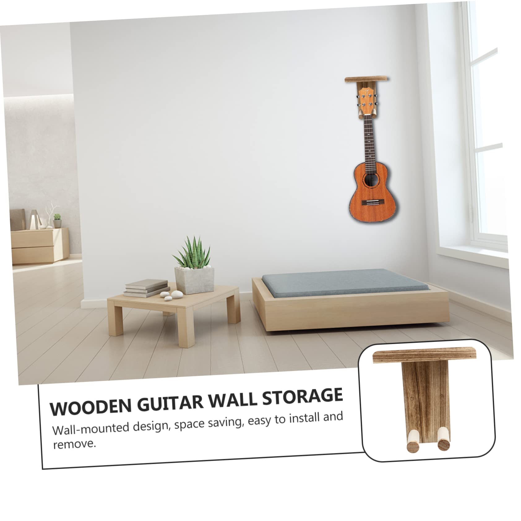 ifundom Elegancki Wieszak Ścienny Na Gitarę Wieszak Na Gitarę Akcesoria Gitarowe Wieszak Na Gitarę