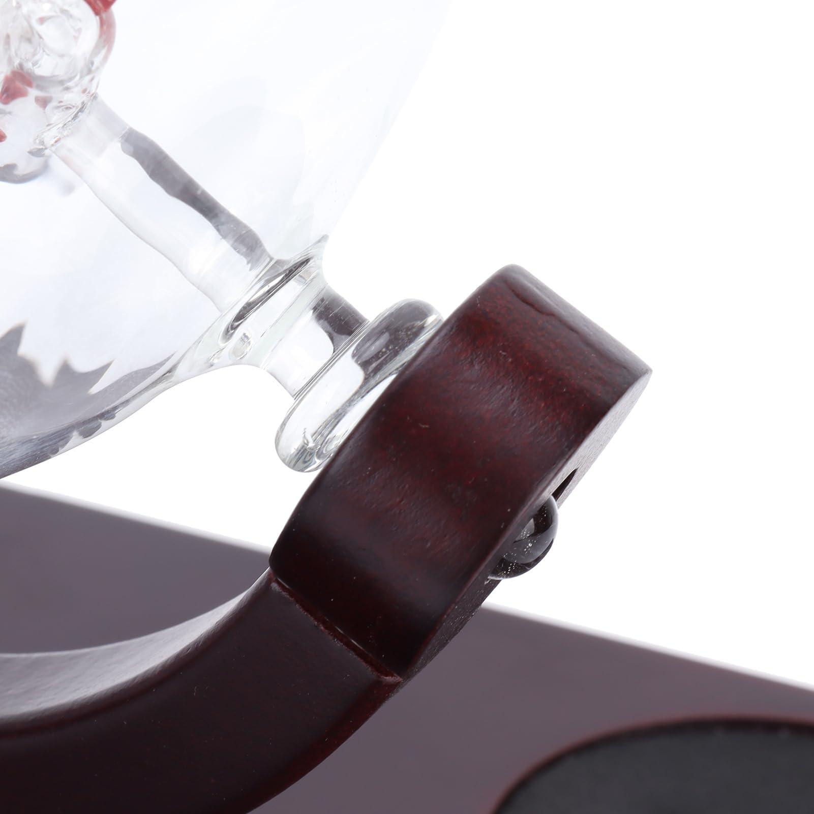 Rengue Karafka do Whisky, Kula ze Szkła Borokrzemianowego i Pojemnik do Przechowywania Wina ze Stali Nierdzewnej, Duża pojemność 800 Ml na Domowe Przyjęcie i Prezent