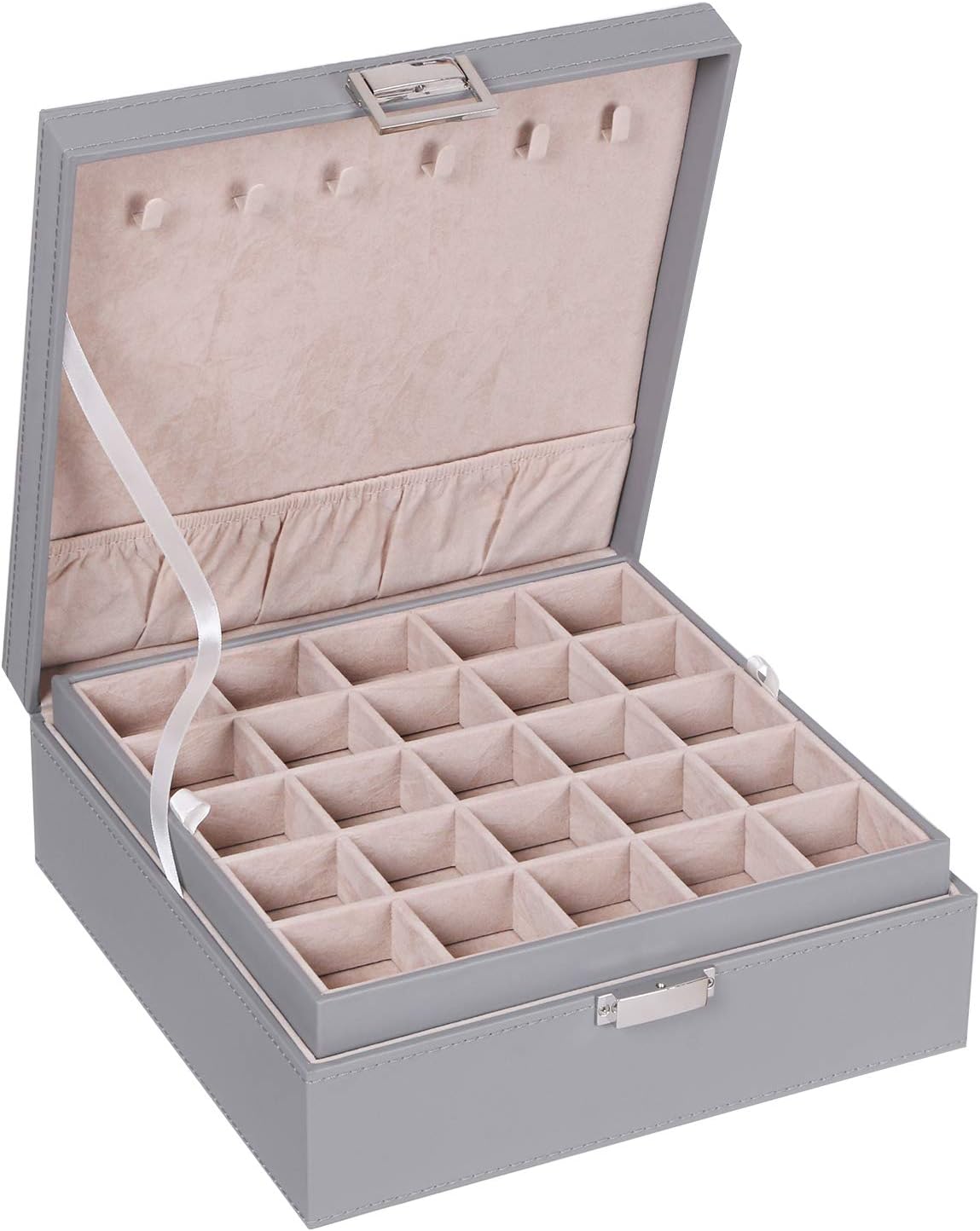 Earring jewelry box-Grey