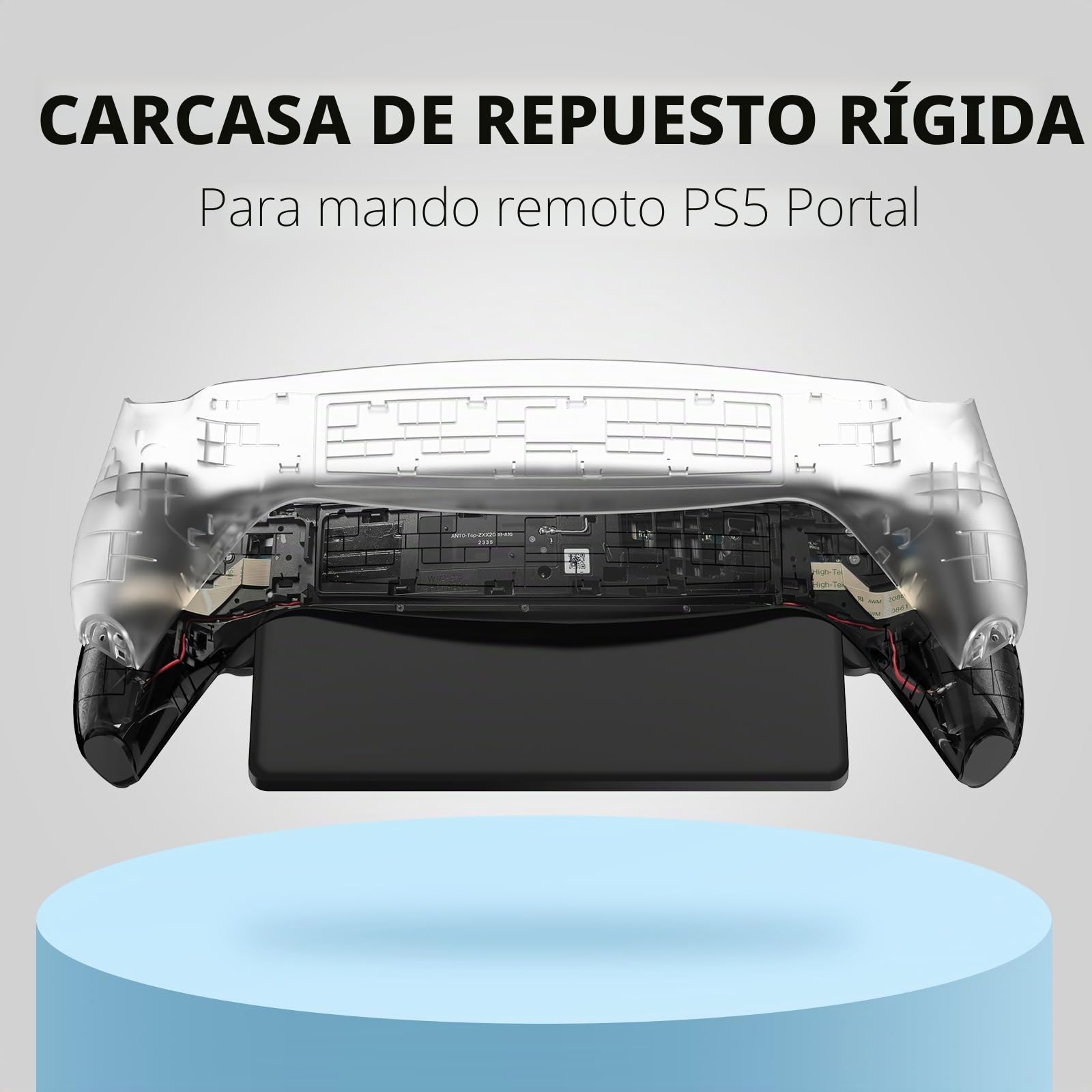 Hzxkqmil Cubierta de Carcasa de Repuesto para PlayStation Portal | Cubierta de Agarres Delanteros Carcasa Trasera Accesorios con Kit de Reparación para PlayStation Portal Remote Player