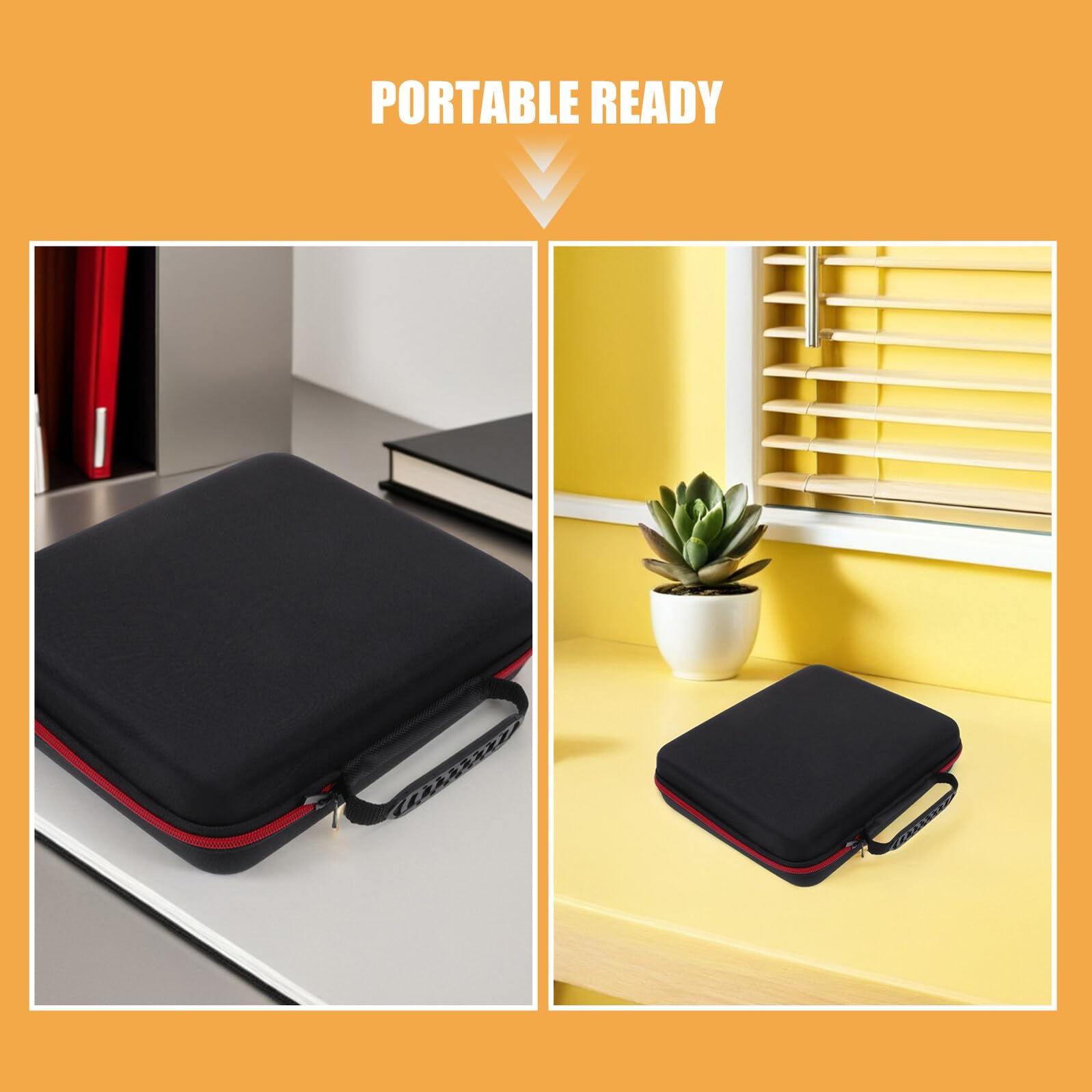 Étui pour Micro Portable en EVA Rigide 29X26X7 CM Paquet de Rangement Zippé pour 4 Microphones sans Fil Lot de 2 Pièces Protection Antichoc pour Concerts et Déplacements