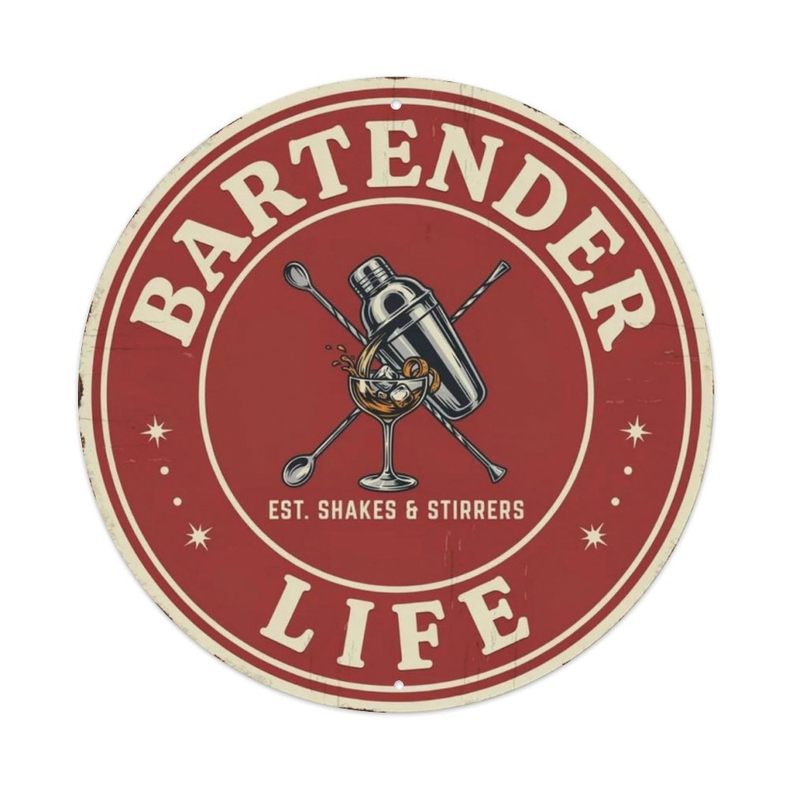 Bartender Life Metal Tin Sign Plaque