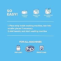 Vista 7 de Tru Earth Hojas de detergente para ropa seca compactas - Hasta 64 cargas (32 hojas) - Sin parabenos - Detergente original Eco-Strip sin líquido