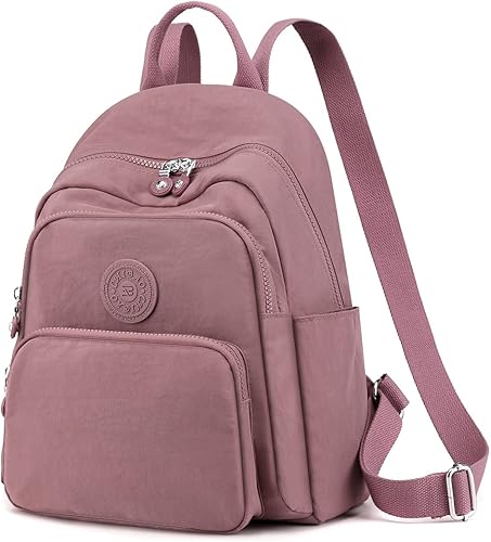 Miniatura 2 de Collsants Mochila pequeña de nailon para mujer, mini mochila de moda para mujer, mochila de viaje pequeña, Rosado, Mochilas Daypack
