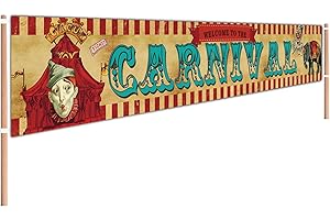 Welcome to the Carnival Circus Halloween Banner