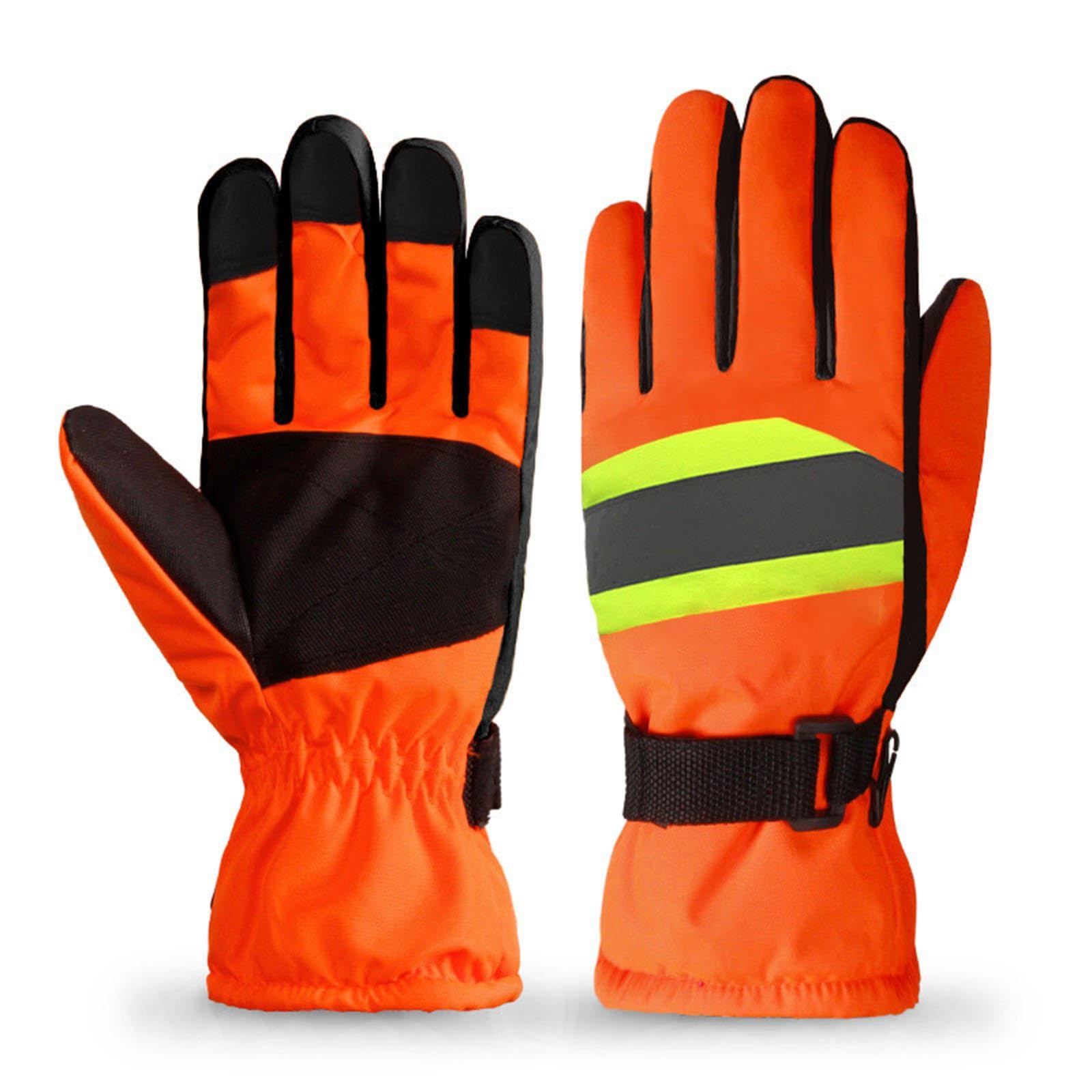 Colcolo Gants de travail d'hiver, gants thermiques, thermiquement, réfléchissants, de protection pour le travail, la course, les sports de plein, Style B