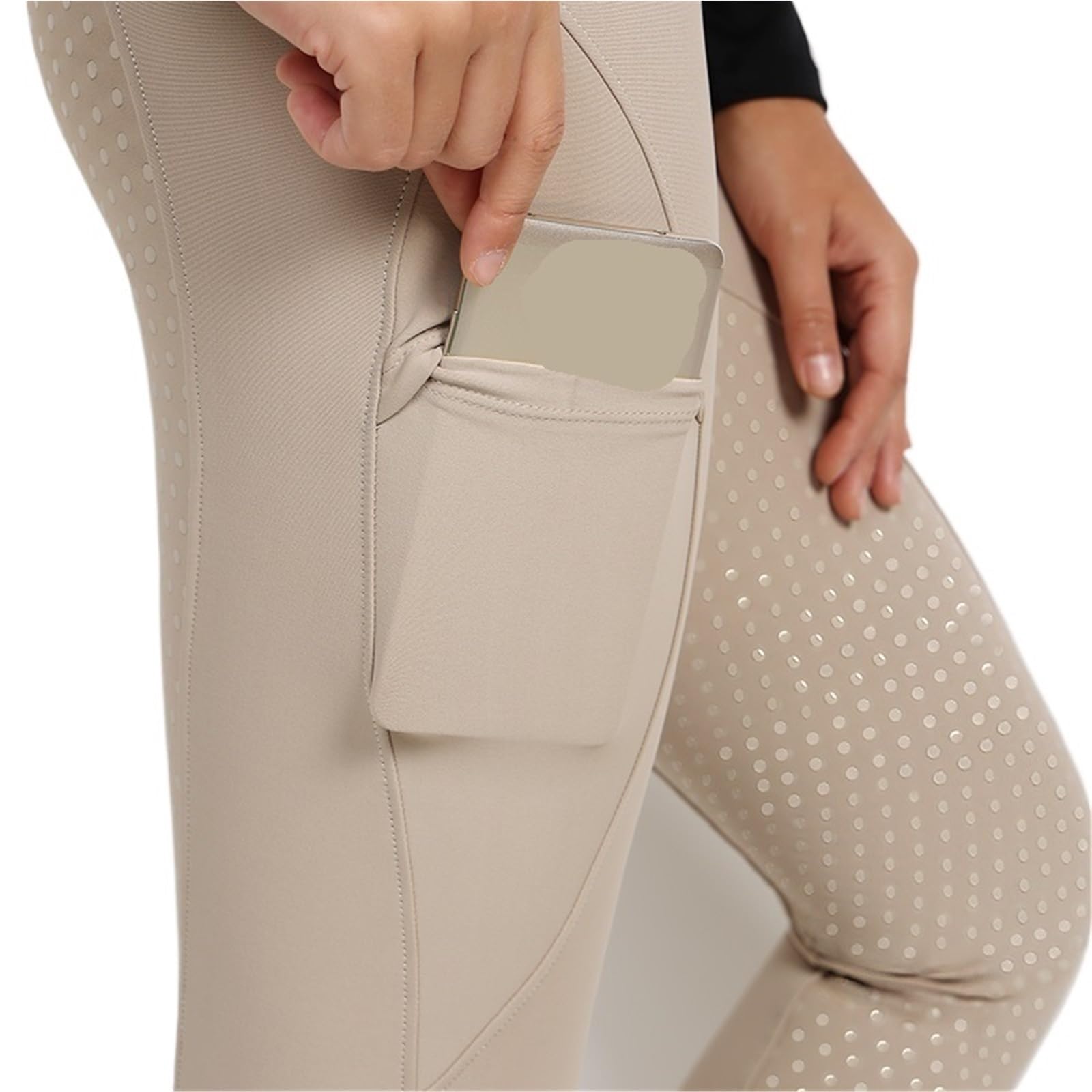Pantalones Montar a Caballo Mujer Pantalones de equitación for Mujer, calzas ecuestres con Asiento Completo Silicona, Mallas Deportivas competición