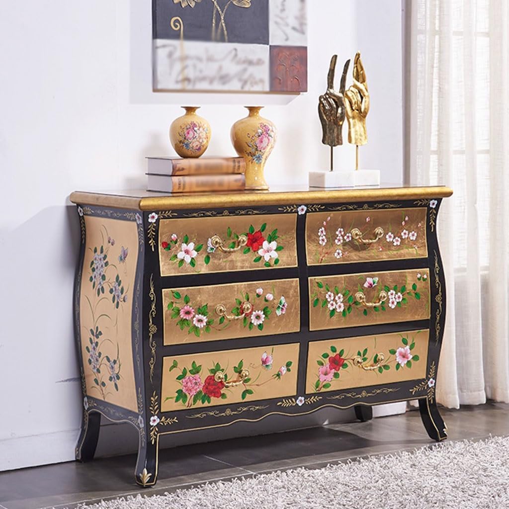 Sideboard Buffet Cabinet Living Room And Hallway Cabinets Kitchen And Sideboards Gold Leaf Painted Chests Of Drawers Decorative Cabinets Kitchen Storage Cabinets