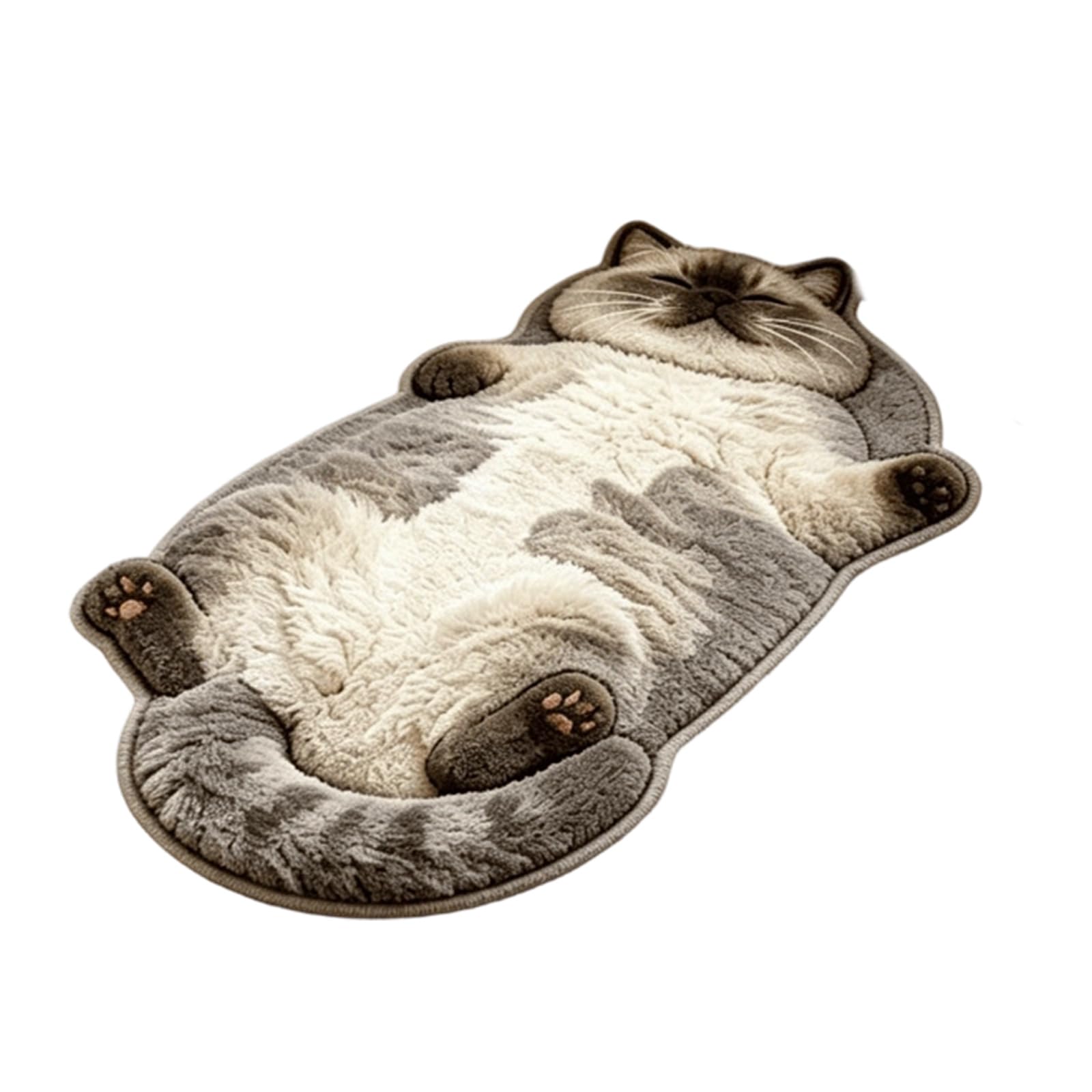 Shntig Bedside Mat Shaped Floor Rug for Entryway Decor and Bedroom Floor Accent, Decorative Single Piece Doormat Plush Rug Mat Indoor Accent Home Decor Bedside Entry Pet Themed Cozy