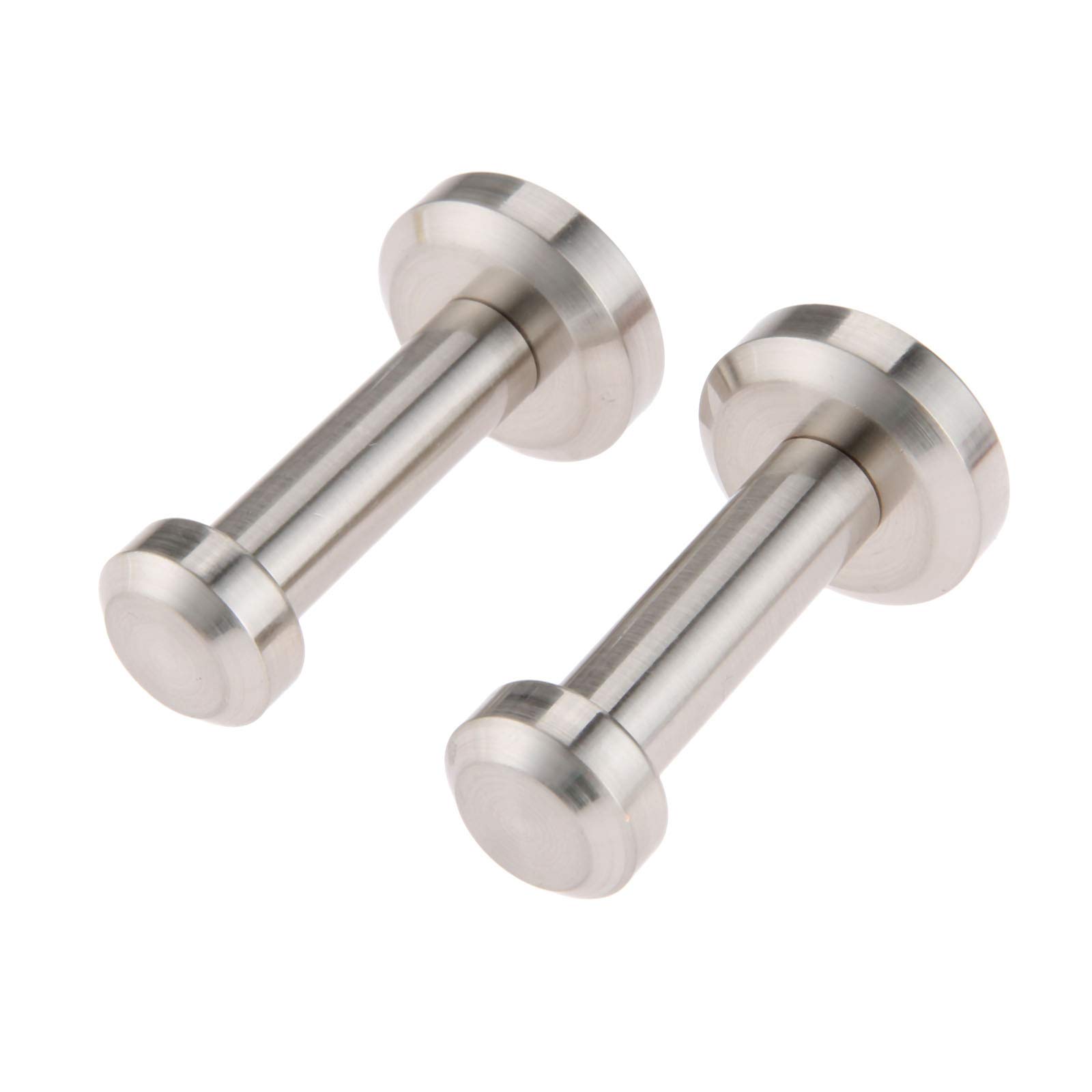 Mgoodoo 2pcs Wall-Mount Robe Coat Hook, Towel Hook, Heavy Duty Clothes Hanger Brushed Brass for Bathroom Lavatory Closets-Brushed Nickel