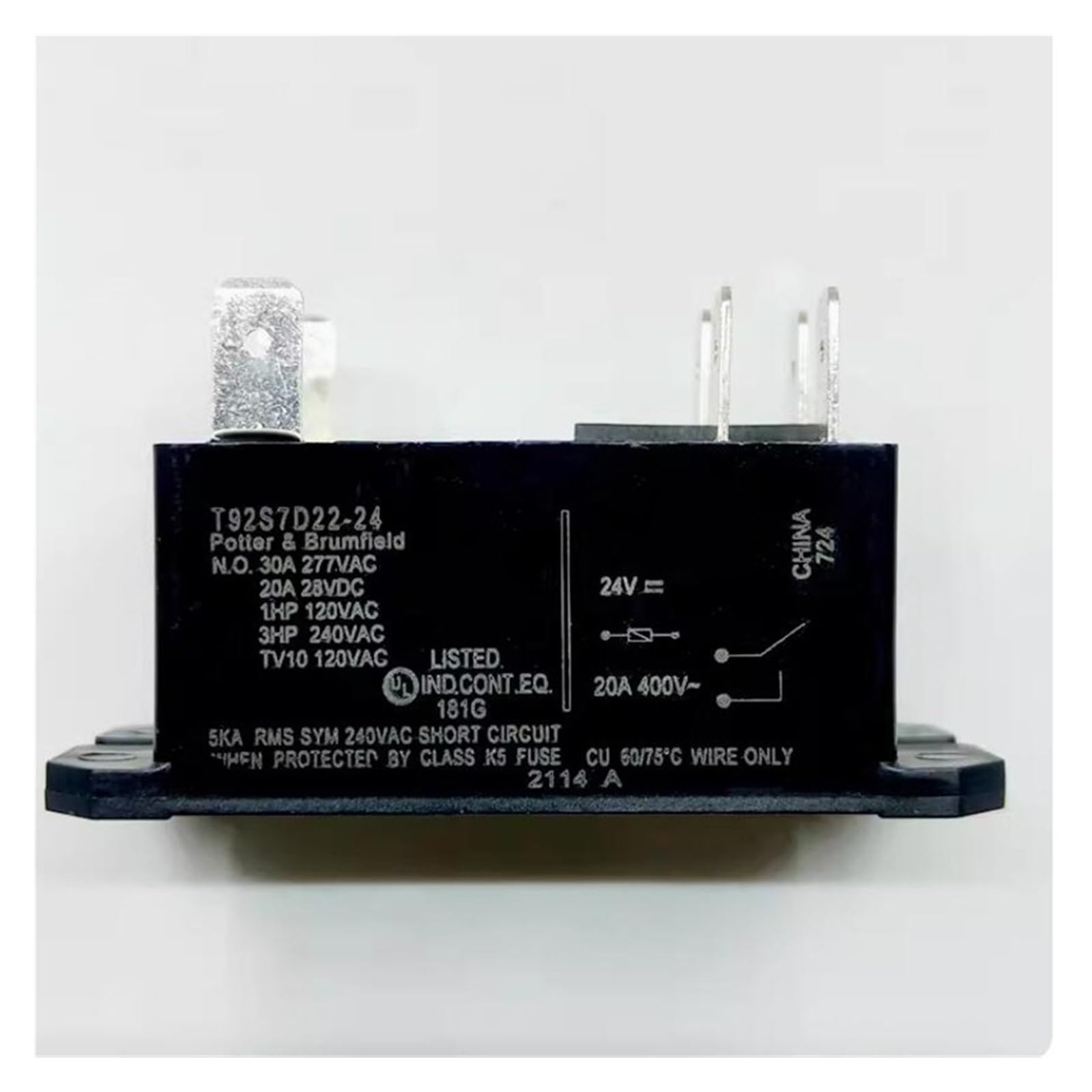 Relais T92S7D22-24 24V CC pour réparer vos cartes de puissance 30A