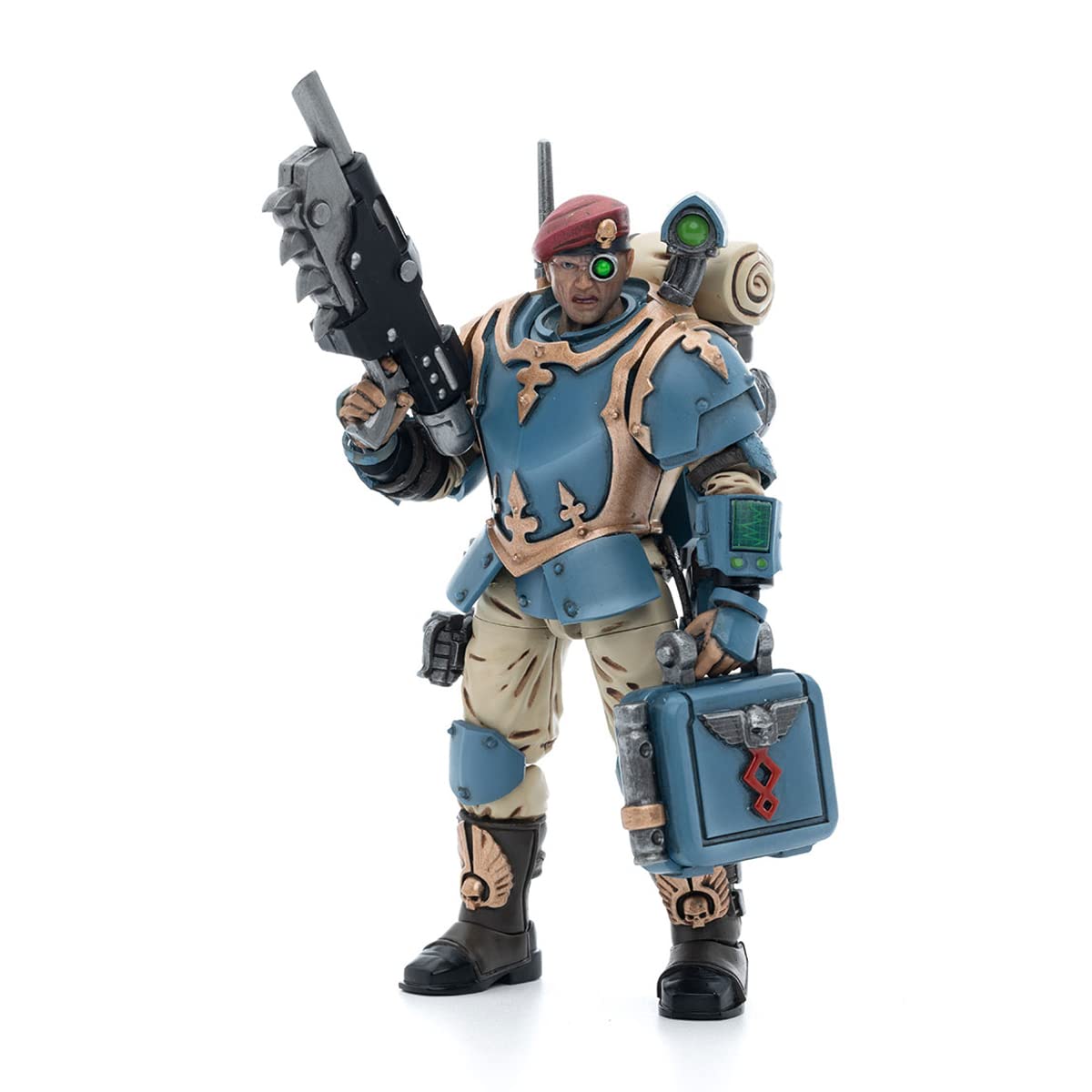 JOYTOY 1/18 Action Figures Warhammer 40K Mecha Joy Toy Figure Model Toys Astra Militarum Tempestus Scions Squad 55th Kappic Eagles Medic