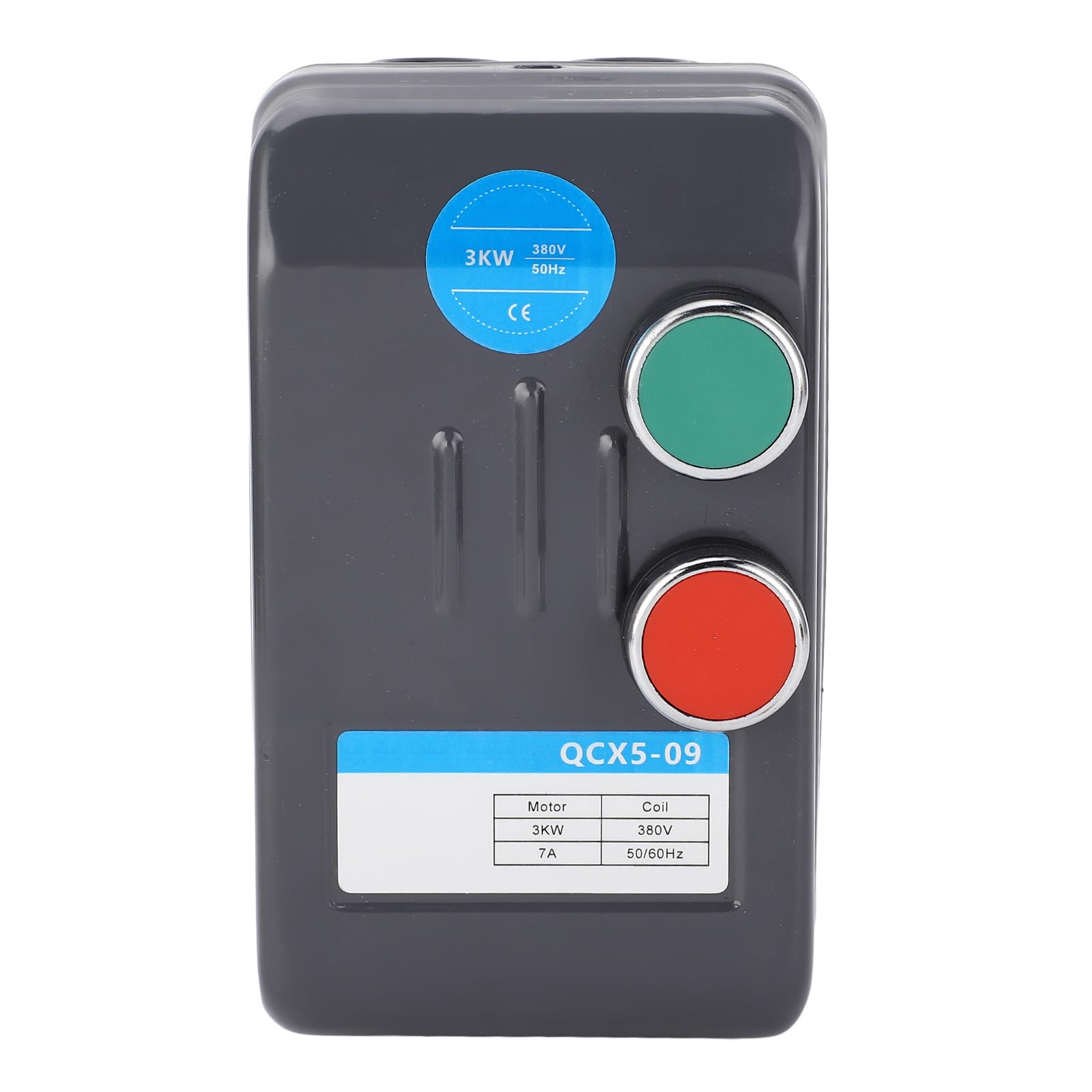 Interruptor Magnético del Motor Eléctrico, Arrancador de Motor Eléctrico Trifásico 380V 5.4-7.2A para Compresor de Aire