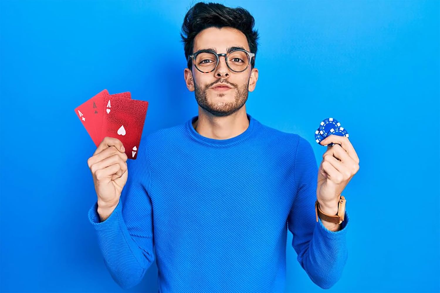 2 Deck of Waterproof Poker Cards,Red Playing Cards, Plastic Waterproof Playing Cards, Suitable for Family Gatherings and Outdoor Activities (2 Deck Red)