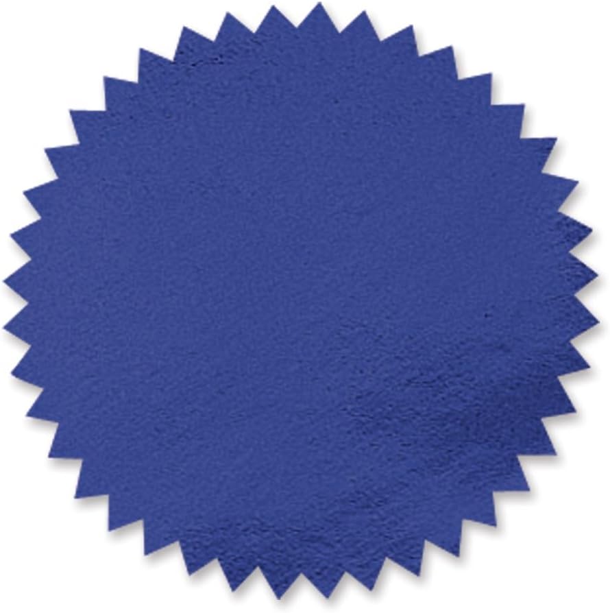 PaperDirect Blue Foil Certificate Seals, 2" Self‑Adhesive Scalloped Stickers, 100‑Pack for Awards, School Certificates, Workplace Recognition, Diplomas & Official Documents