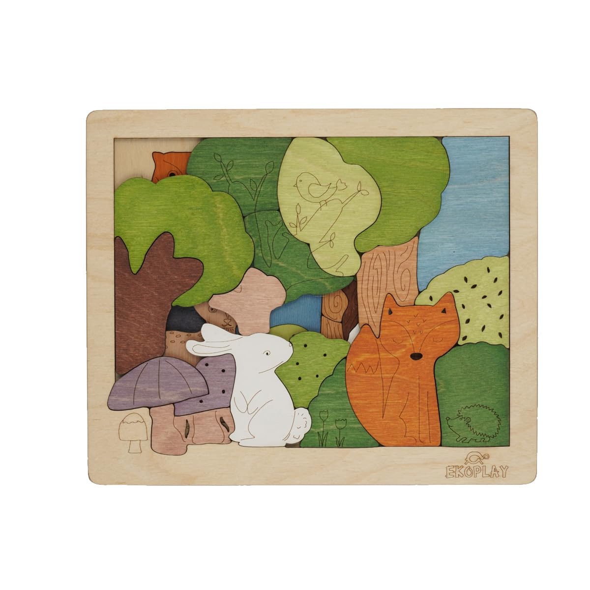 Woodlands Puzzle for Kids | 33 Piece Jigsaw Puzzle for Pre-School Kids | Learning and Educational Toy Gift for Boys & Girls 3 Years and Above