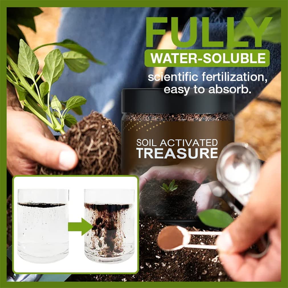 Soil Activated Treasure, Soil Activators For Garden Beds , Potting Mix, Lawns And Gardens, Pimprove Soil, Improve Nutrient Uptake, Soil Plant Flower Fertilizer Activation Treasure Activator (1)