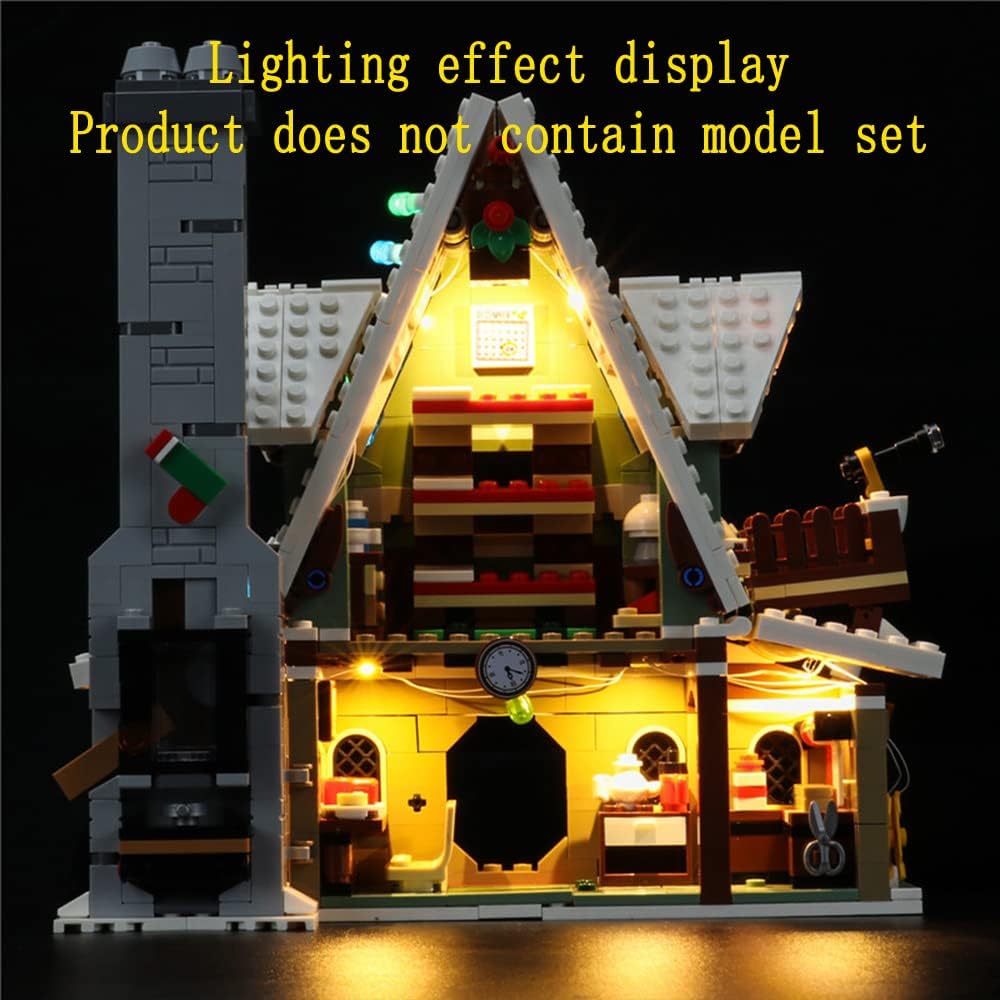 GEAMENT LED Light Kit Compatible with Lego Elf Club House - Lighting Set for Creator 10275 Building Model (Model Set Not Included)