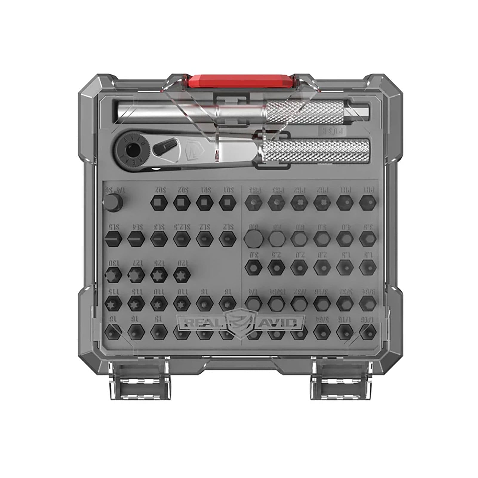 Real Avid X3 Precision Screwdriver Set with 1 4 Ratchet Wrench Bit Driver Bit Extension - Tool Kit