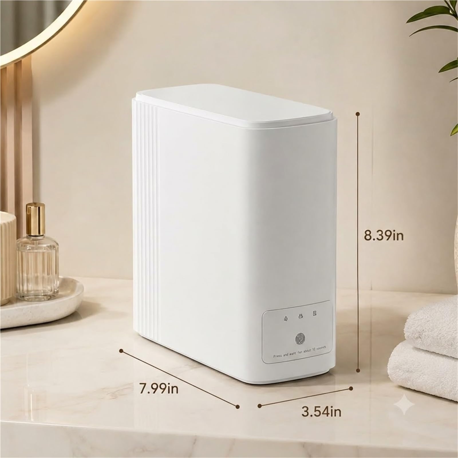 Handtuchwärmer Spender, Elektrischer Gesichtstücher Wärmer für Wellness | Automatische Befeuchtung, konstante 55°C, ideal für Kosmetik, Spa & Pflege, inkl. 20 Kompressentücher