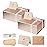 LIFELUM Large Gift Box 2 Pack 13.85 x 8.35 x 4.45 Rose Gold Gift Box with Magnetic Lid Bridesmaid Proposal Gift Boxes for Presents Contains Card, Ribbon, Shredded Paper Filler