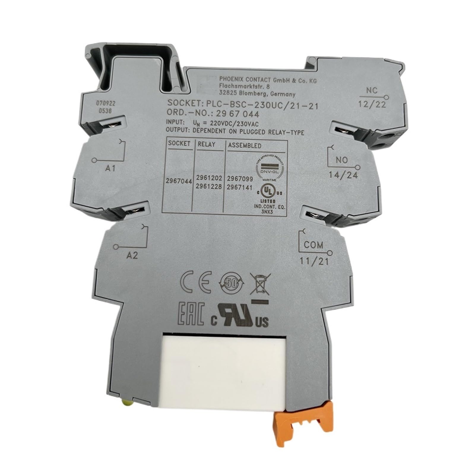 BRODEFUP 10 PCS 2967099 PLC-RSC-230UC/21-21 Relay Module 2967044