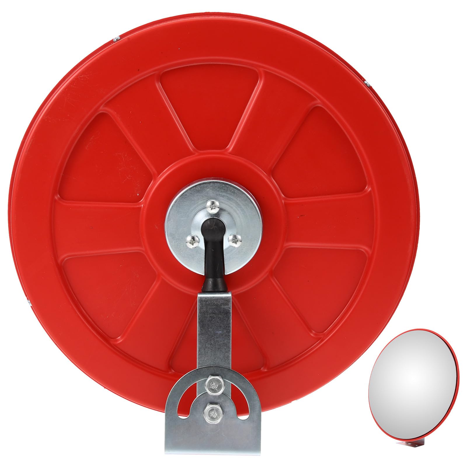 Espejo convexo de tráfico angular de 30cm naranja para seguridad en hogares 8