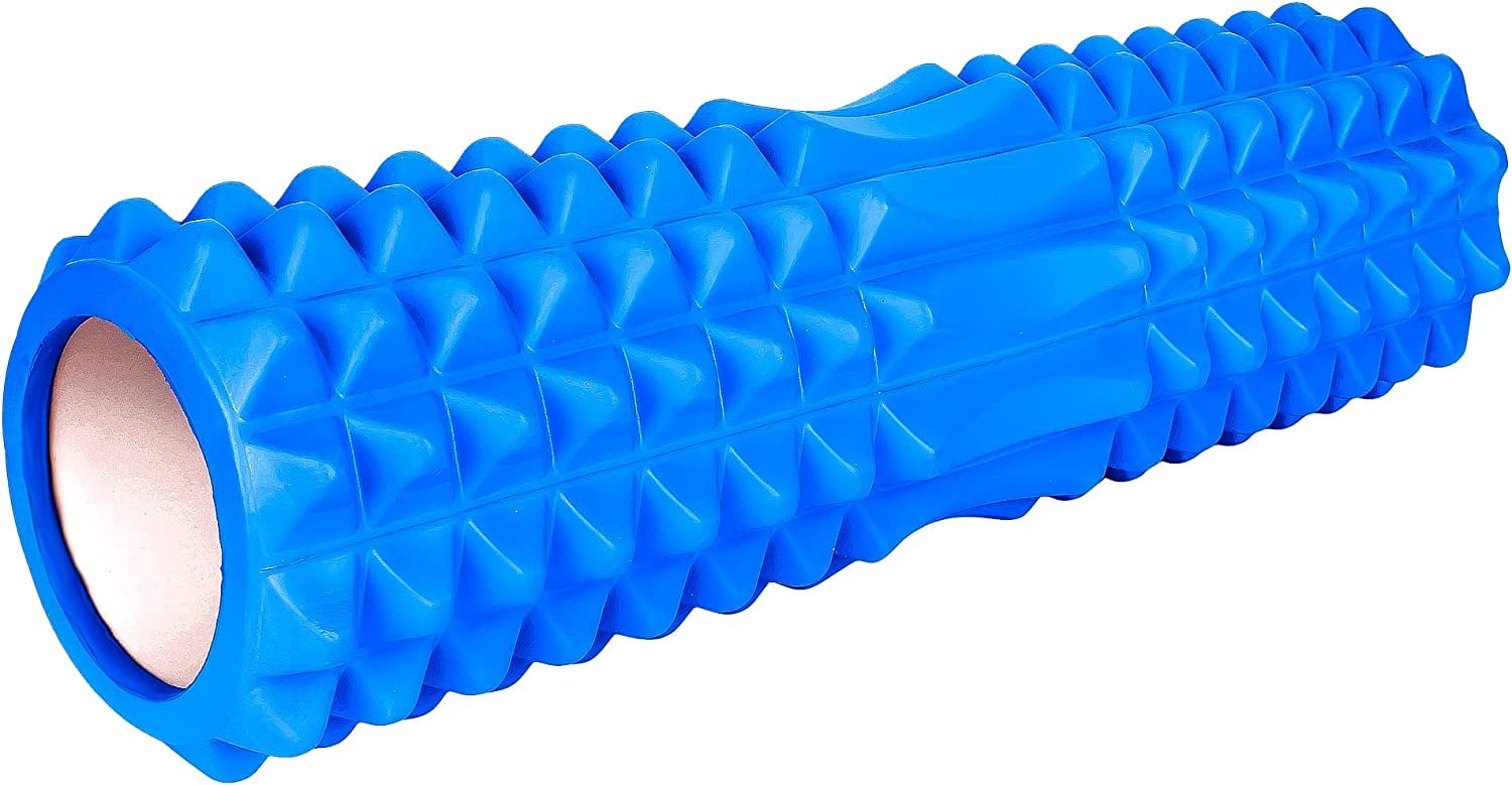 MASTONFitness Acupoint Foam Roller - 14", High-Density EVA Foam Roller for Deep Tissue Massage, Back Pain, Yoga, and Physical Therapy (Sky_Blue)