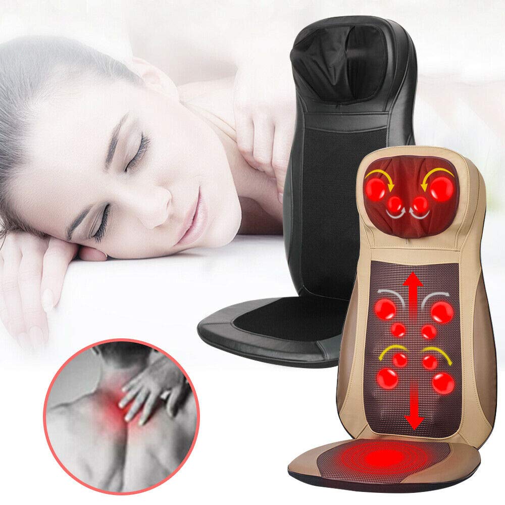 Cojín de masaje Shiatsu (70 W, 60 x 71 cm), color negro