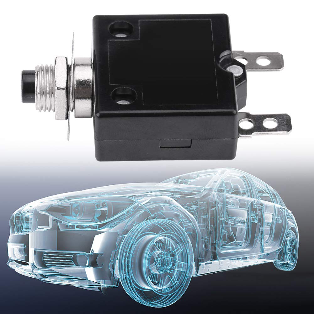 Bediffer Protezione sovraccarico Protezione sovraccarico Corrente Interruttore Termico a ripristino Manuale(15A),Interni automobilistici,Altri accessori interni
