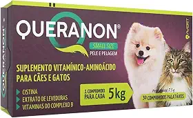 Suplemento Vitamínico Queranon para cães raças pequenas, AVERT, 30 comprimidos