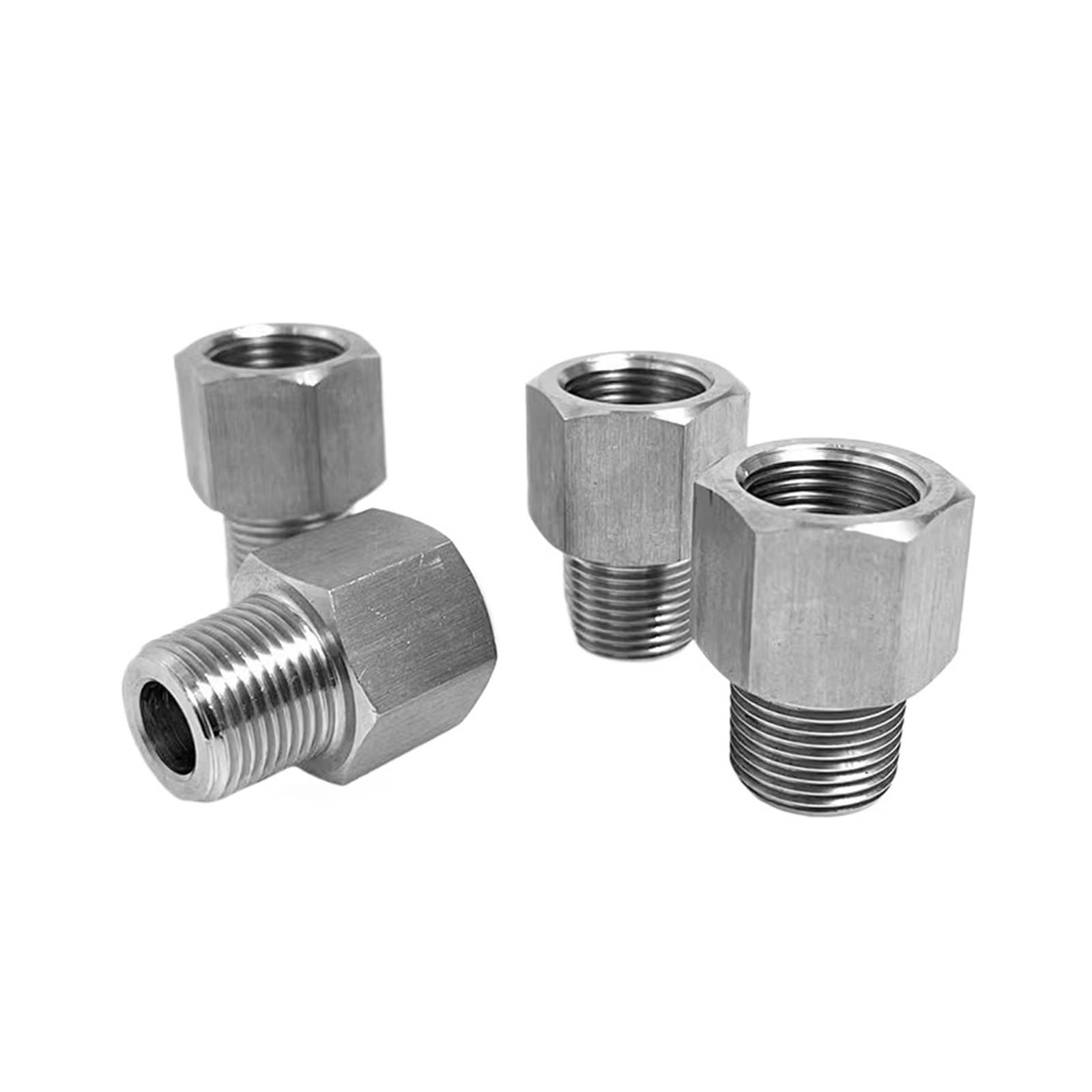 12 Uds M14 M16 hembra x M8 M10 M12 M14 M16 M18 M20 1/8 "1/4" 3/8 "1/2" macho BSP rosca de acero inoxidable accesorio de tubería de alta presión