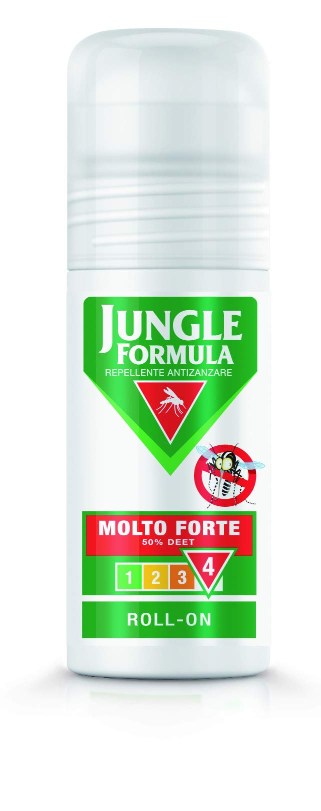 JUNGLE FORMULA Molto Forte Pratico Roll-On Repellente Antizanzare, Efficace fino a 12 Ore, 50 ml